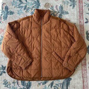 FREE PEOPLE Pippa Puffer Jacket Packable, size XS, burnt orange